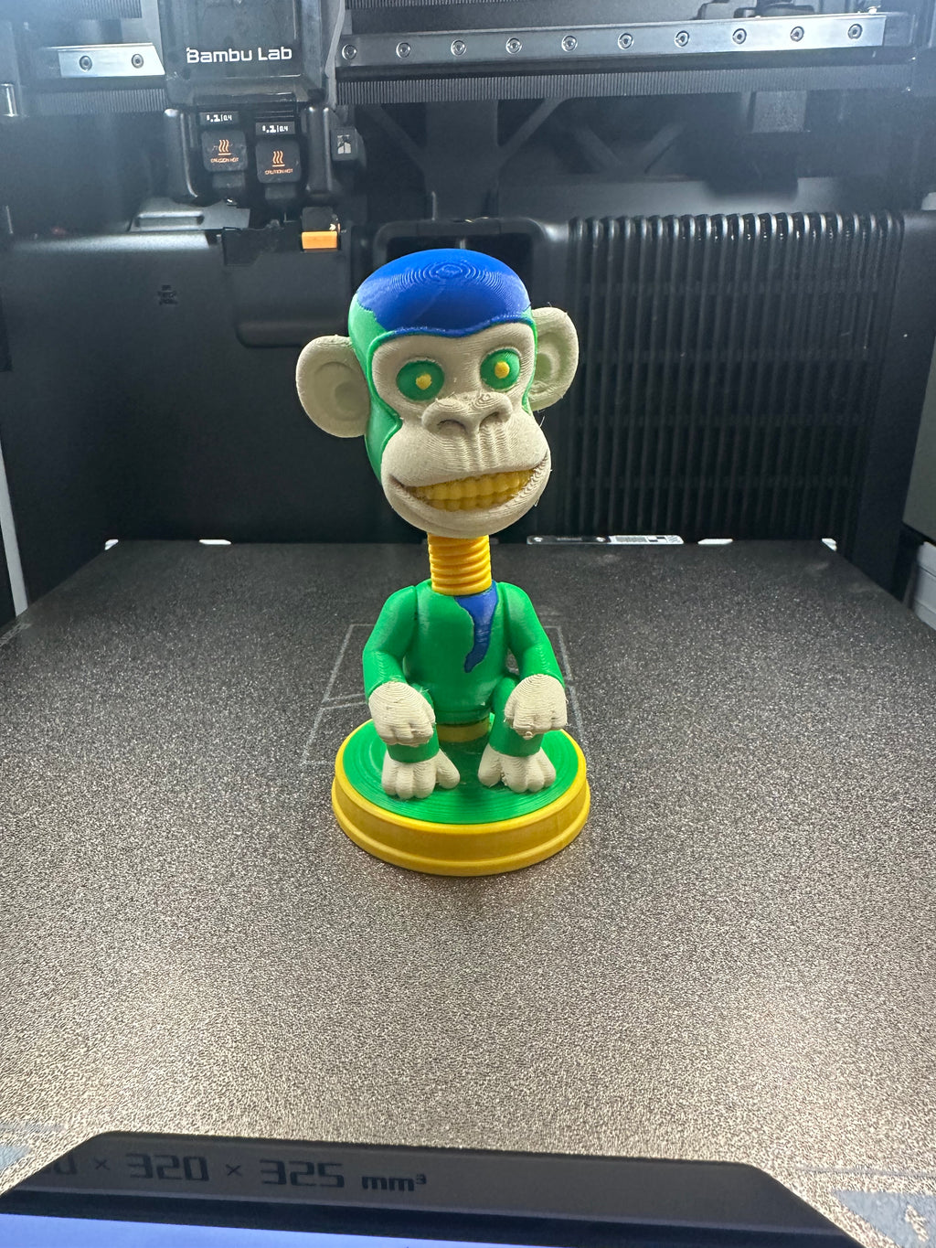 Lunar ape bobble head