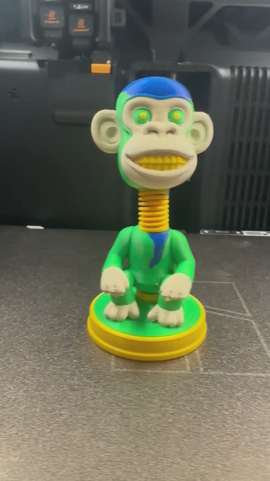 Lunar ape bobble head